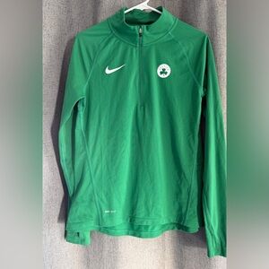 Nike women’s 1/4 zip Dri-FIT size M with Boston Celtics logo